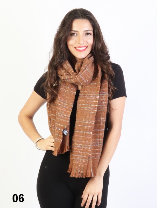 Plaid Yarn Winter Heavy Scarf